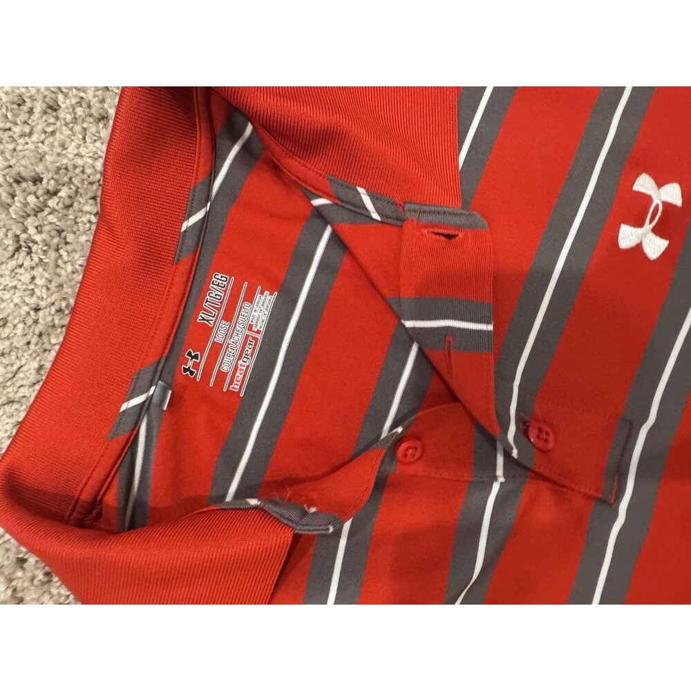Lot Of  3 Under Armour Loose Heat Gear Men’s Polo Shirts XL  Short Sleeve - Picture 5 of 7